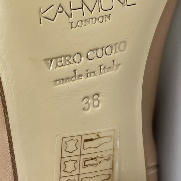 Kahmune | Neutral Leather Mila Chelsea Ankle Bootie Khaki | 38 - Picture 10 of 13